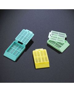 Cassette, Tissue Embedding with Attached Lid, 30° Writing Area, WHITE, 500/Dispenser Box, 2 Boxes/Unit