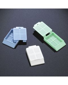 Cassette, Biopsy Embedding with Attached Lid, 30° Writing Area, BLUE, 500/Dispenser Box, 2 Boxes/Unit