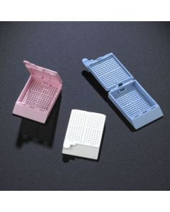Cassette, Biopsy Embedding with Attached Lid, 35° Writing Area, WHITE, 500/Dispenser Box, 2 Boxes/Unit