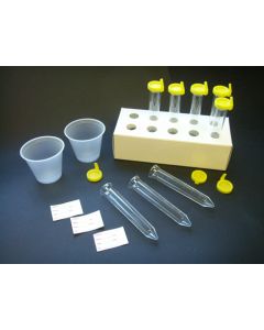 Uri-Pak Urine Collection System, 12mL Flared Top Urine Tube, Yellow Snap Caps with Sanitary Grip, Collection Cups & ID Labels, 100/Bag, 5 Bags/Unit