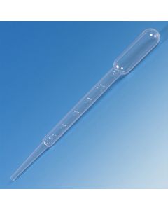 Transfer Pipet, 7.5mL, Large Bulb, Graduated to 3mL, 148mm, STERILE, Individually Wrapped, 100/Bag, 4 Bags/Unit