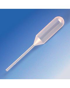 Transfer Pipet, 4.0mL, Narrow Stem, Short, 85mm, 500/Dispenser Box, 10 Boxes/Unit