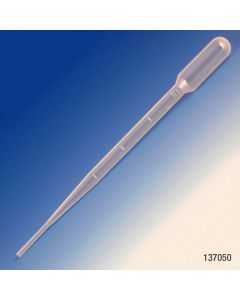 Transfer Pipet, 5.0mL, Blood Bank, Graduated to 2mL, 155mm, 500/Dispenser Box