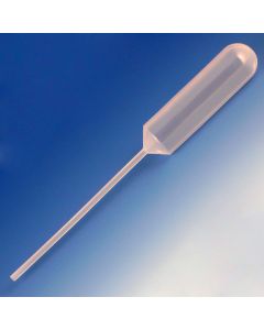 Transfer Pipet, 15.0mL, Narrow Stem, Large Bulb, 155mm, 250/Dispenser Box