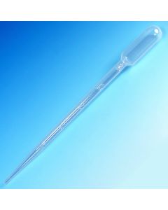 Transfer Pipet, 15mL, Graduated to 5mL, Extra Long, 215mm (8.5 Inches Long), 250/Box, 10 Boxes/Unit
