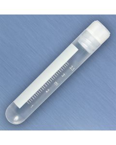 CryoCLEAR vials, 4.0mL, STERILE, Internal Threads, Attached Screwcap with Co-Molded Thermoplastic Elastomer (TPE) Sealing Layer, Round Bottom, Printed Graduations, Writing Space and Barcode, 50/Bag, 10 Bags/Case