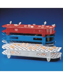 Snap-N-Rack Tube Rack for 1.5mL and 2.0mL Microcentrifuge Tube, 100-Place, PP, Red