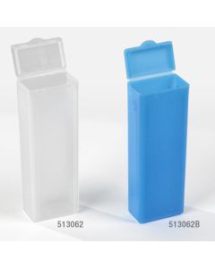 Slide Mailer, Polypropylene, Flip Top, for 5 Slides, Blue, 100/Pack, 10 Packs/Unit