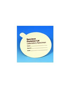 Paper Lid for 6.5oz Specimen Containers, 25/Bag, 20 Bags/Case