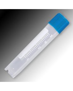 Sample Tube, 3mL, External Threads, PP, White Graduations & Marking Area, Round Bottom, Self-Standing