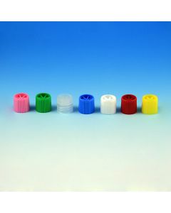 Screw Cap, with Silicone Washer for Sample Tubes with External Threads (#'s: 6030-6059), Clear