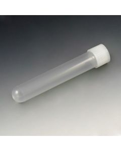 Test Tube with Attached Screw Cap, 16 x 100mm (12mL), PP, 250/Pack, 4 Packs/Unit