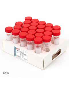Diamond MAX Centrifuge Tube, 50mL, Attached Red Flat Top Screw Cap, PP, Printed Graduations, STERILE, Certified, 25/Cardboard Rack, 20 Racks/Unit