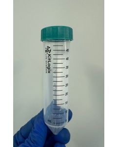 50 mL Centrifuge KoolTube, Ergo Screw Cap, Conical, Sterile, 500/CS, 20 Bags/CS, 25 PCs/Bag